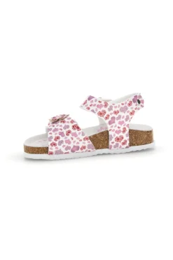 Weiße Sandalen mit Herzchen Print Pitt kids 14609