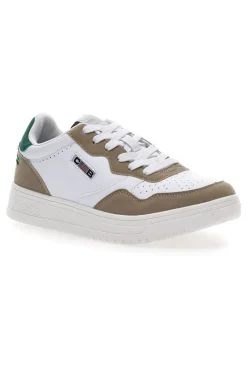 Weiße Sneakers Baumwollgürtel Austria Multi