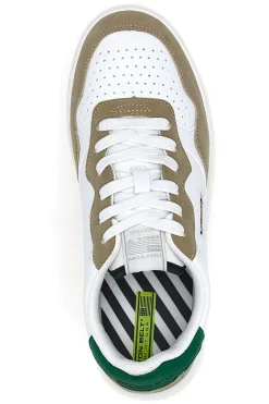 Weiße Sneakers Baumwollgürtel Austria Multi