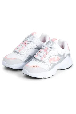 Weiße Sneakers mit grauen und rosa Details FILA COLLENE-LOGO
