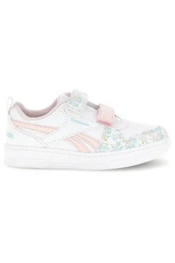Weiße Turnschuhe mit Blumendruck und doppeltem Riemen Reebok Royal Prime 2.0 Two Strap Hoop & Loop