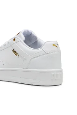 Weiße Turnschuhe mit goldenen Details Puma Court Classic