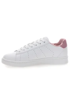 Weiße Turnschuhe mit rosa Schnürsenkeln Levi's Avenue