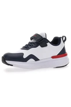 Weiße und blaue Turnschuhe mit Klettverschluss CHAMPION BOLD WINTER B PS