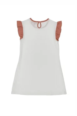 Weißes Kleid mit Rainbow Pitt Kids 05082