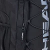 Zaino nero con logo frontale e spallacci imbottiti HEAD HBK048