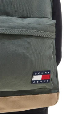 Zaino Verde con Tasca Frontale e Rete Interna TOMMY DAILY DOME