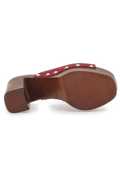 Zoccoli Mules Vinaccia con borchie PITTARELLO LOVE 35011/SC