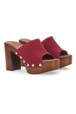 Zoccoli Mules Vinaccia con borchie PITTARELLO LOVE 35011/SC