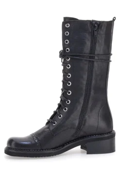 Anfibi Neri con Cerniera Pittarello Must Have 100 da Donna