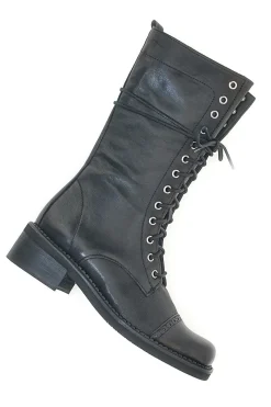 Anfibi Neri con Cerniera Pittarello Must Have 100 da Donna