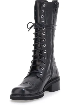 Anfibi Neri con Cerniera Pittarello Must Have 100 da Donna
