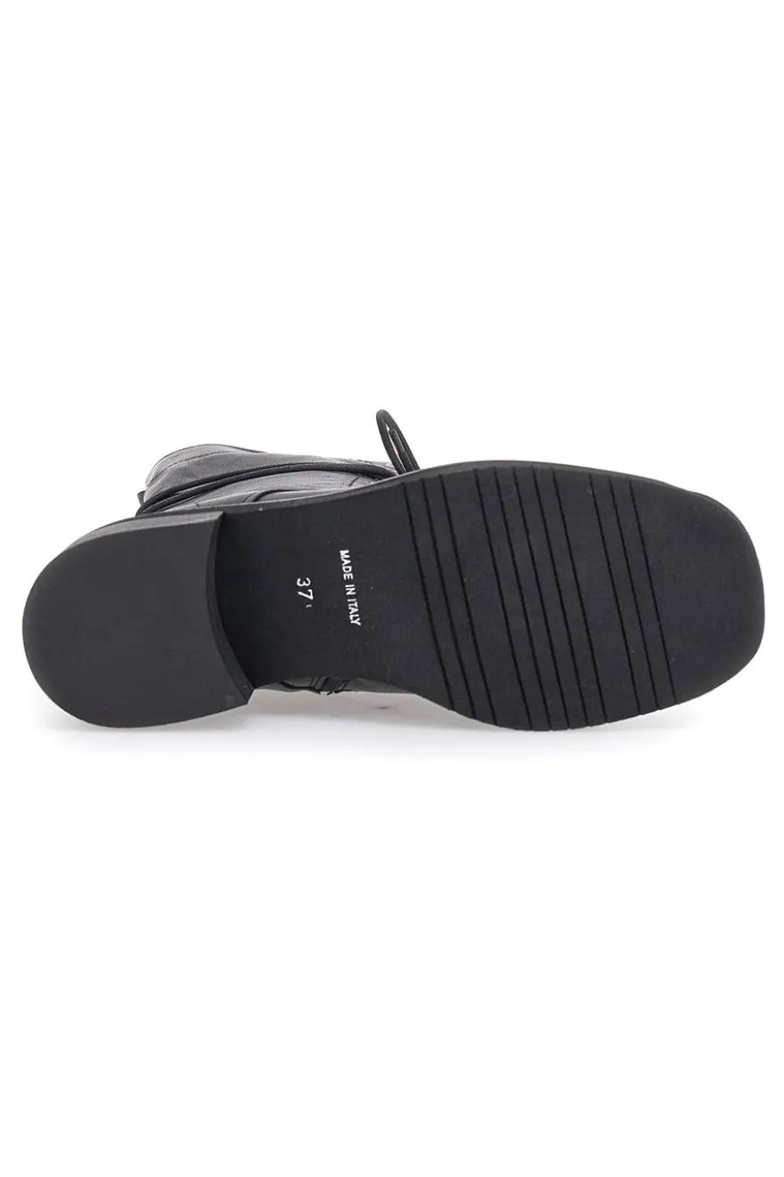 Anfibi Neri con Cerniera Pittarello Must Have 100 da Donna