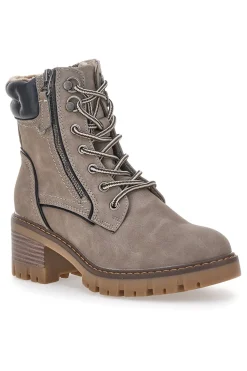 Anfibi taupe con doppia zip e interno caldo Altemberg 7