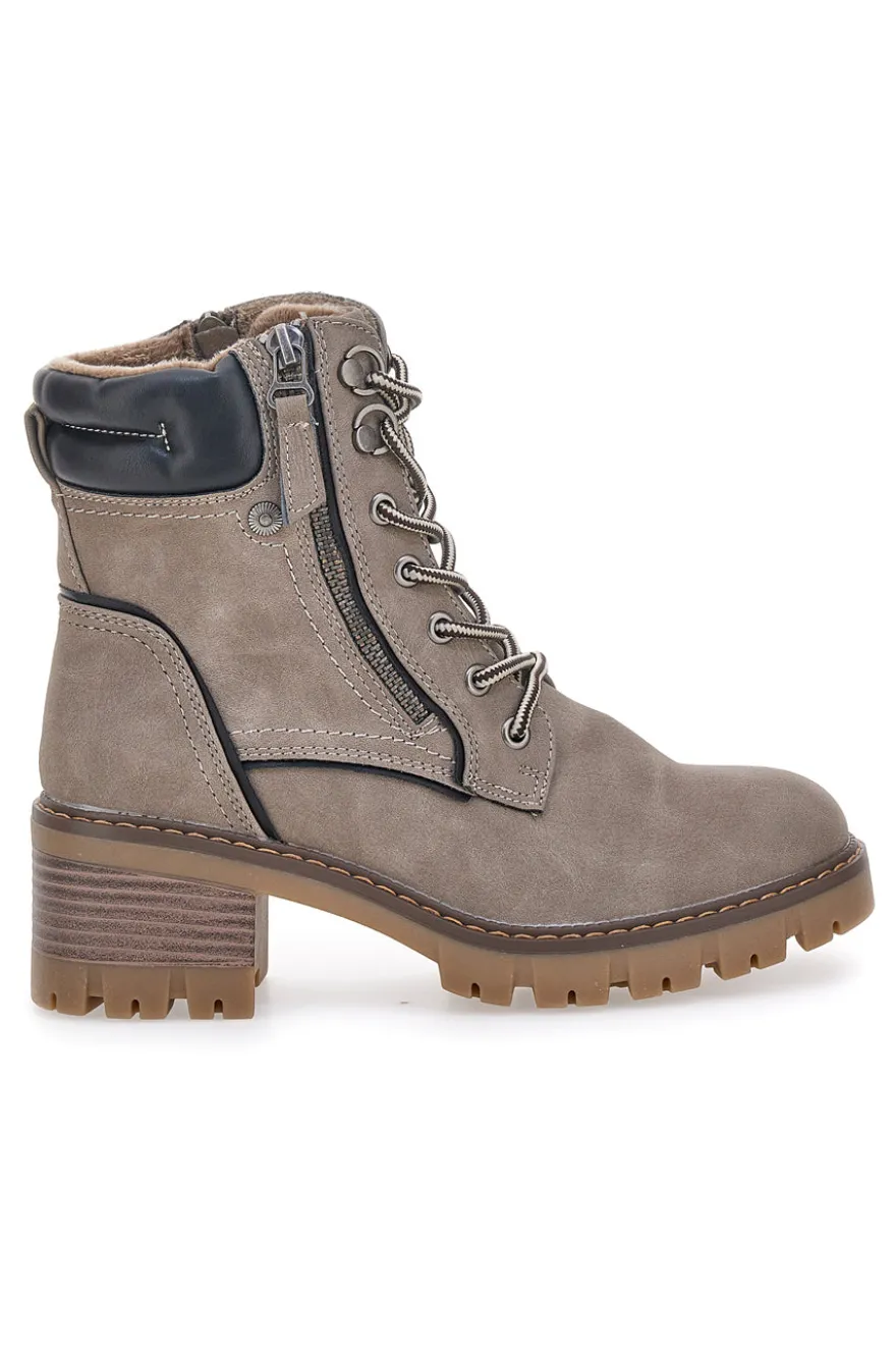 Anfibi taupe con doppia zip e interno caldo Altemberg 7