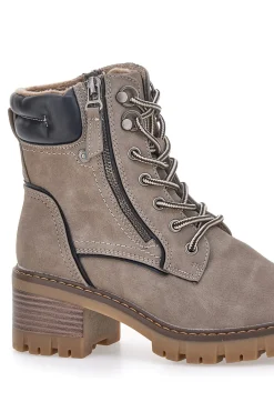 Anfibi taupe con doppia zip e interno caldo Altemberg 7