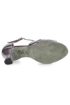 Anthrazitfarbene Tanzschuhe mit Riemen THE FIRST DANCE 4559