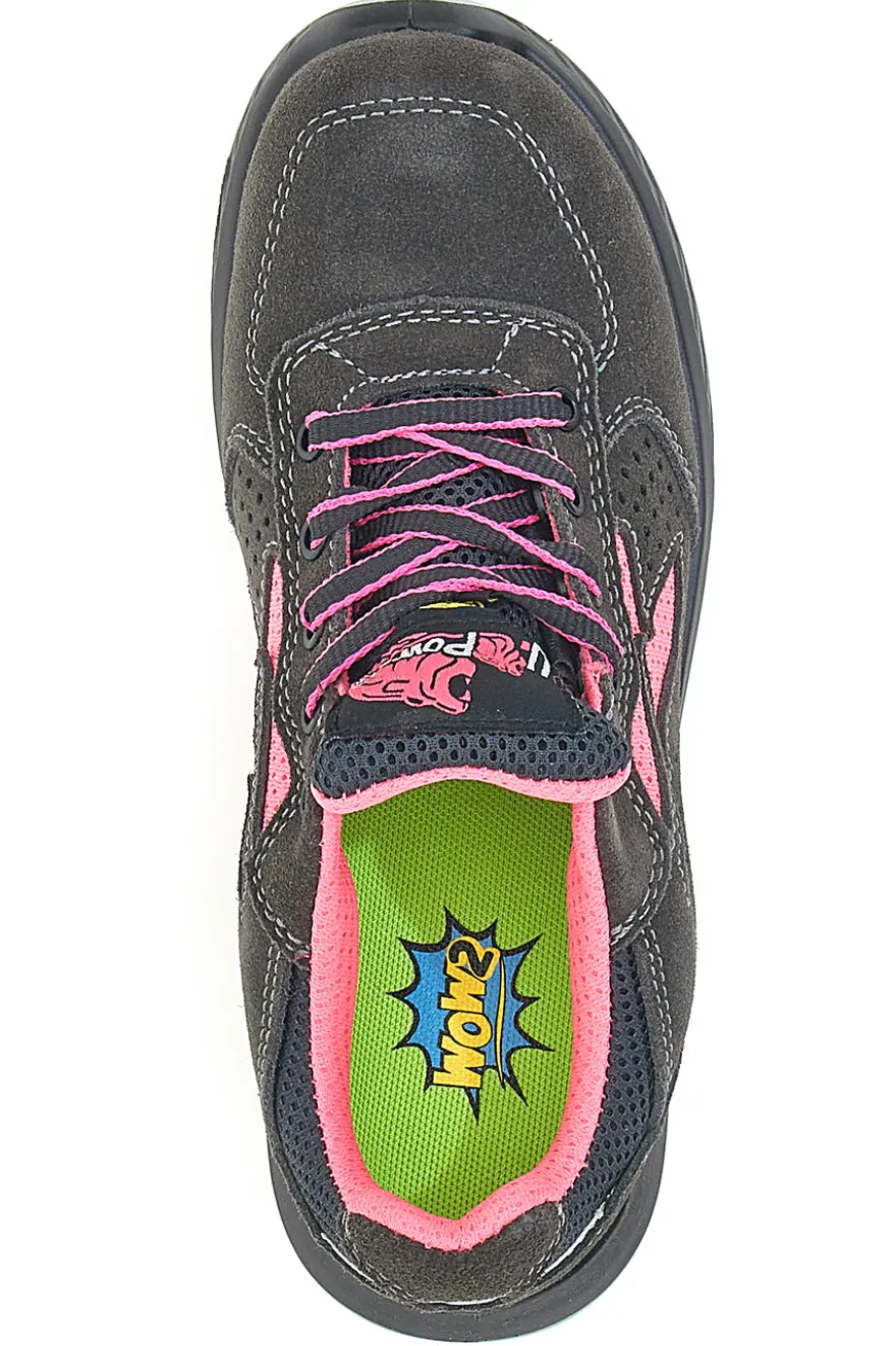 Antinfortunistiche grigie e rosa traspiranti U.Power Tokyo ESD S1PS SR