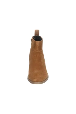 Bagatt D15AMQ361400 braune Lederstiefeletten mit Absatz und warmem Futter