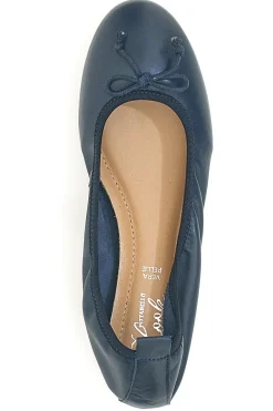 Ballerina blu in vera pelle Pittarello Look 818005