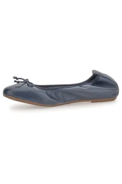 Ballerina blu in vera pelle Pittarello Look 818005