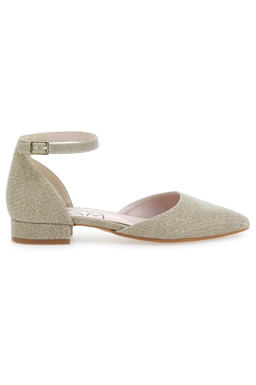 Ballerine Platino con Cinturino alla Caviglia PITTARELLO GLAM 2885