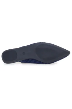 Ballerine slingback blu in tessuto The First PREA617