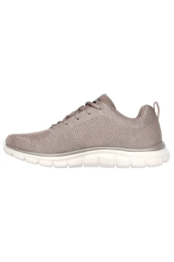 Beige Sneaker aus atmungsaktivem Mesh mit Skechers Track Front Runner Memory Foam-Innensohle