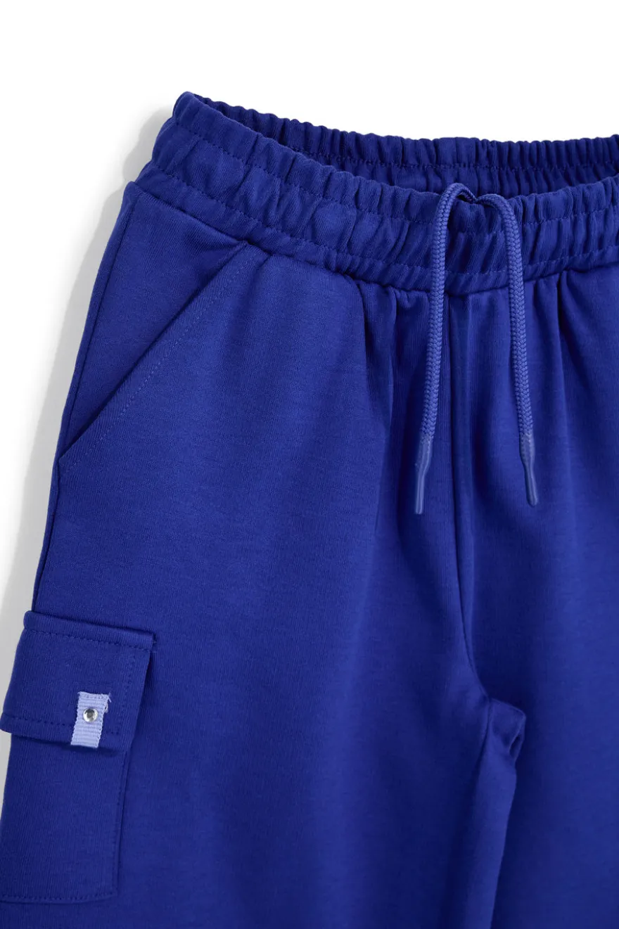 Blaue Hose mit Cargotaschen Pitt Kinder PT-G-F-9014