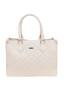 Borsa a mano beige con tracolla removibile Me & me 20499