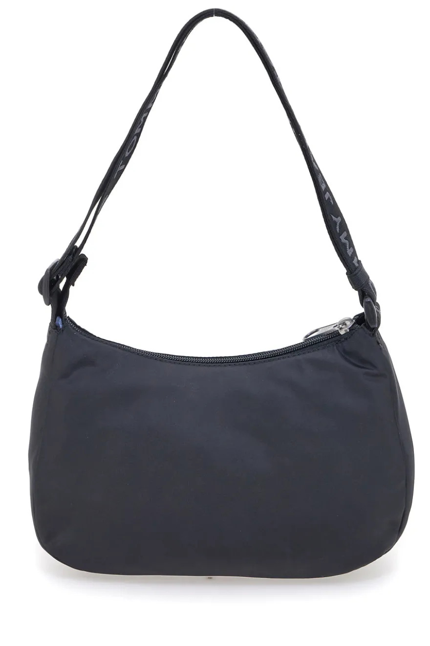 Borsa a spalla nera in tessuto con logo Tommy Jeans Shoulder Bag