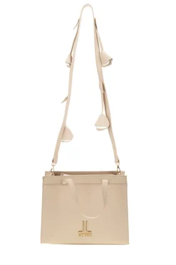 Borsa beige con tracolla rimovibile Lancetti MOI LL26S-106-1