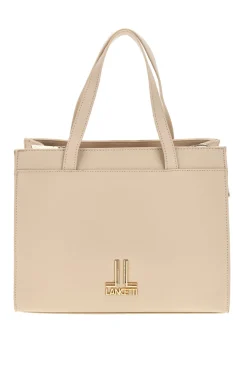 Borsa beige con tracolla rimovibile Lancetti MOI LL26S-106-1