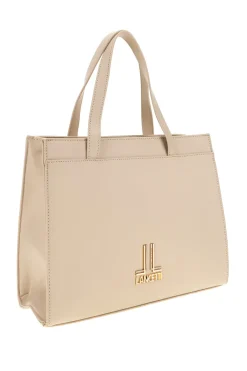 Borsa beige con tracolla rimovibile Lancetti MOI LL26S-106-1