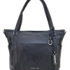 Borsa shopper nera con manici e tracolla inclusa First Lady SL 8251