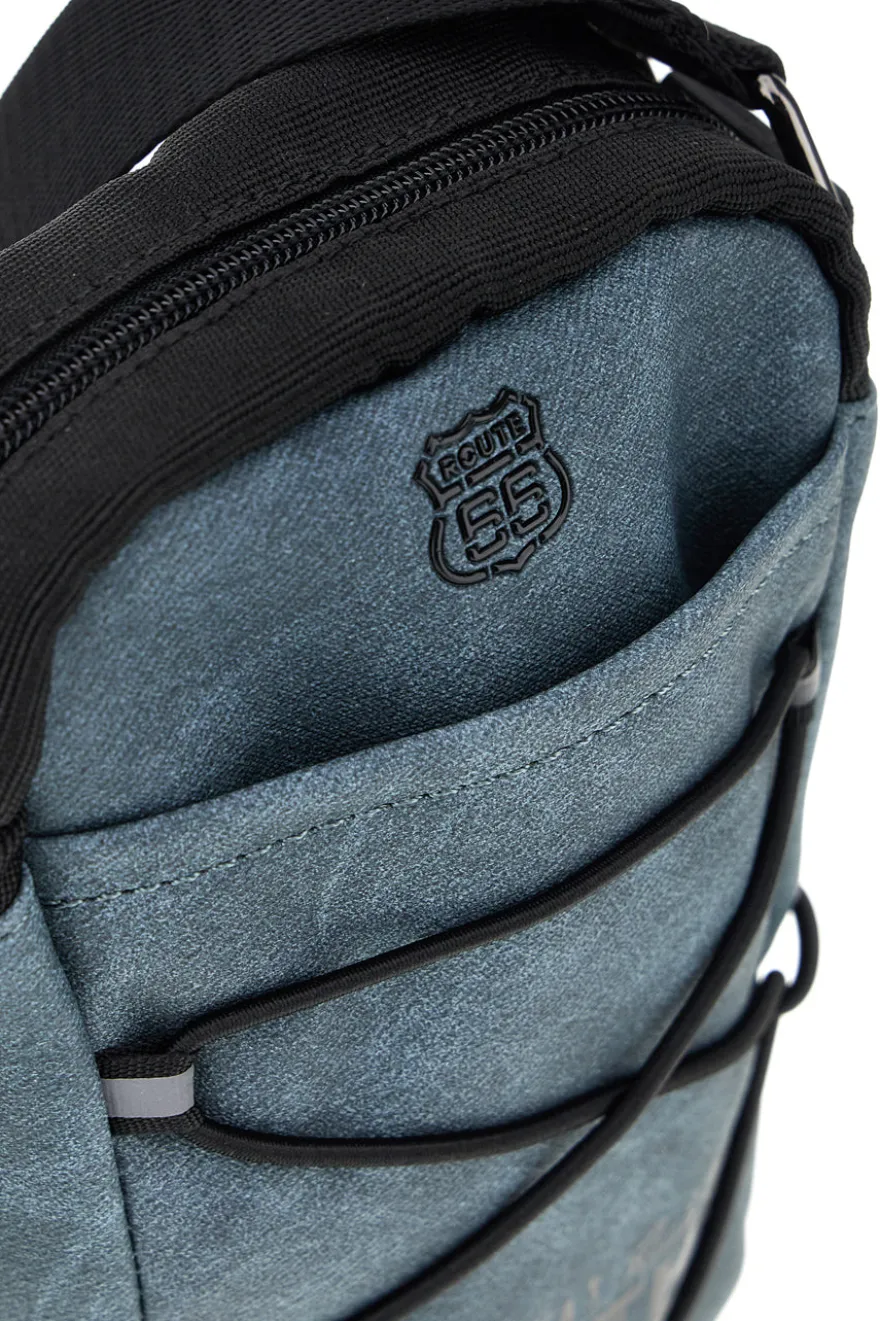 Borsello jeans con zip Route 66 61992/M/SETRN