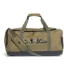 Borsone verde con logo laterale Adidas Linear Duffel