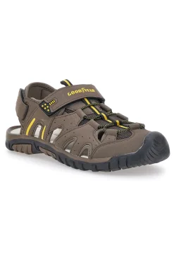 Braune Sandalen mit halbgeschlossener Spitze Goodyear 41037