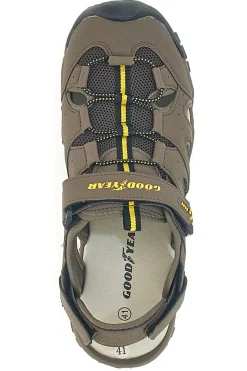 Braune Sandalen mit halbgeschlossener Spitze Goodyear 41037