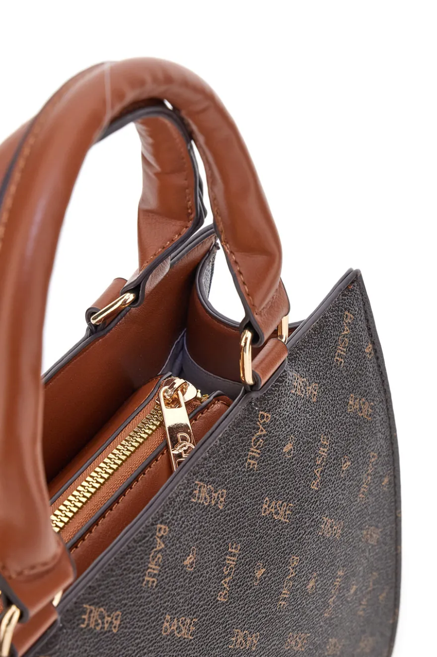 Braune Tasche mit zwei Henkeln Basile BA1146LOG