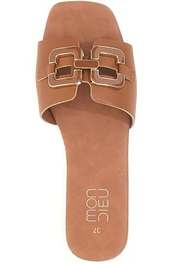 Brauner flacher Slipper MON DIEU PRE5413P