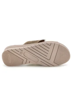 Ciabatte Beige Fasce Incrociate Linea comoda 8528