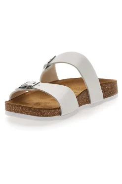 Ciabatte Bianche con Fibbie Pittarello Eco 335006