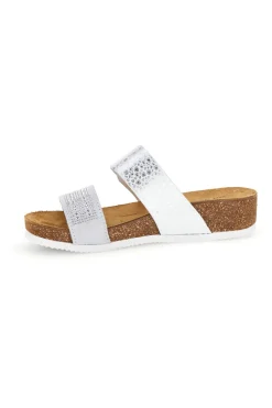 Ciabatte bianche con sottopiede in pelle Pittarello Eco 293A480PR