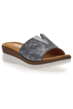 Ciabatte Blu con Platform Linea Comoda 6526
