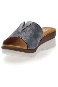 Ciabatte Blu con Platform Linea Comoda 6526