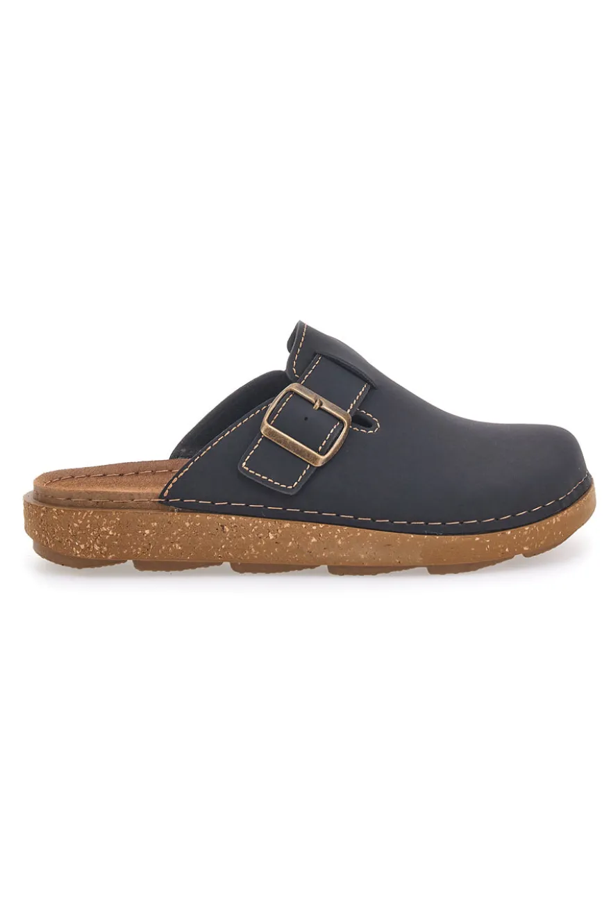 Ciabatte chiuse blu con fibbia e suola comfort Inblu 17MT