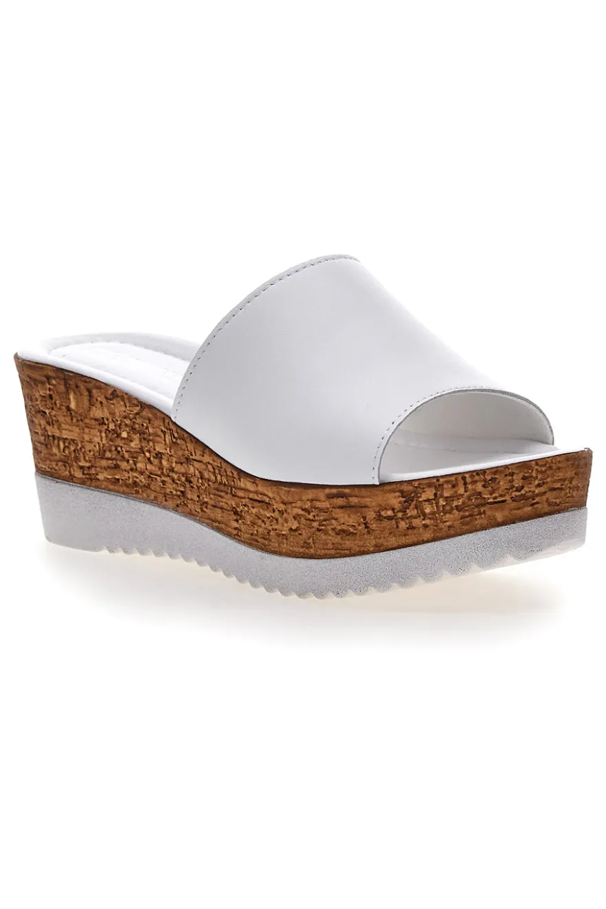 Ciabatte con Platform Bianche Pittarello Love 2331