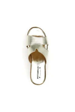 Ciabatte con Platform Oro Pittarello Love 3420
