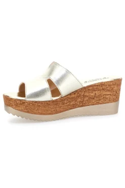 Ciabatte con Platform Oro Pittarello Love 3420